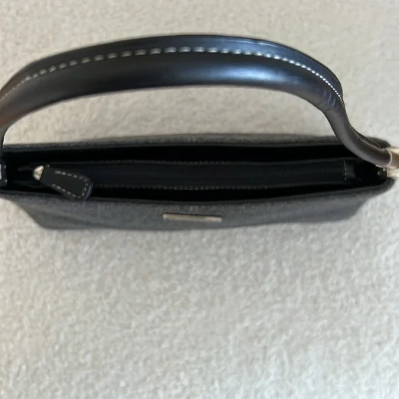 Vintage Y2K Felt Fabric Shoulder Bag | Felt Fabric and Faux leather strap - Picture 7 of 11